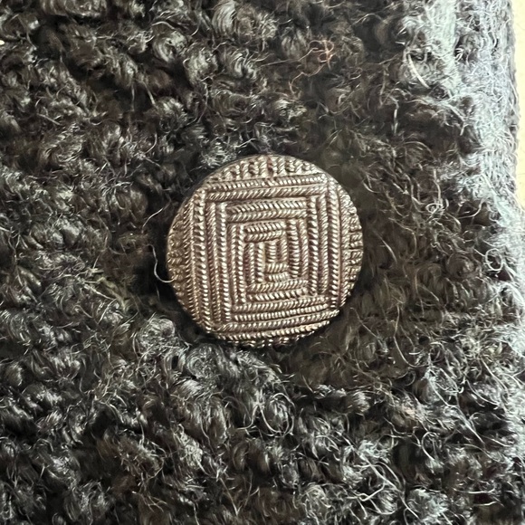 Vintage Boucle Coat with Fox Fur Trim - Picture 3 of 5